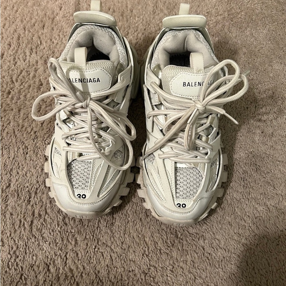 Balenciaga Cream Track Sneakers